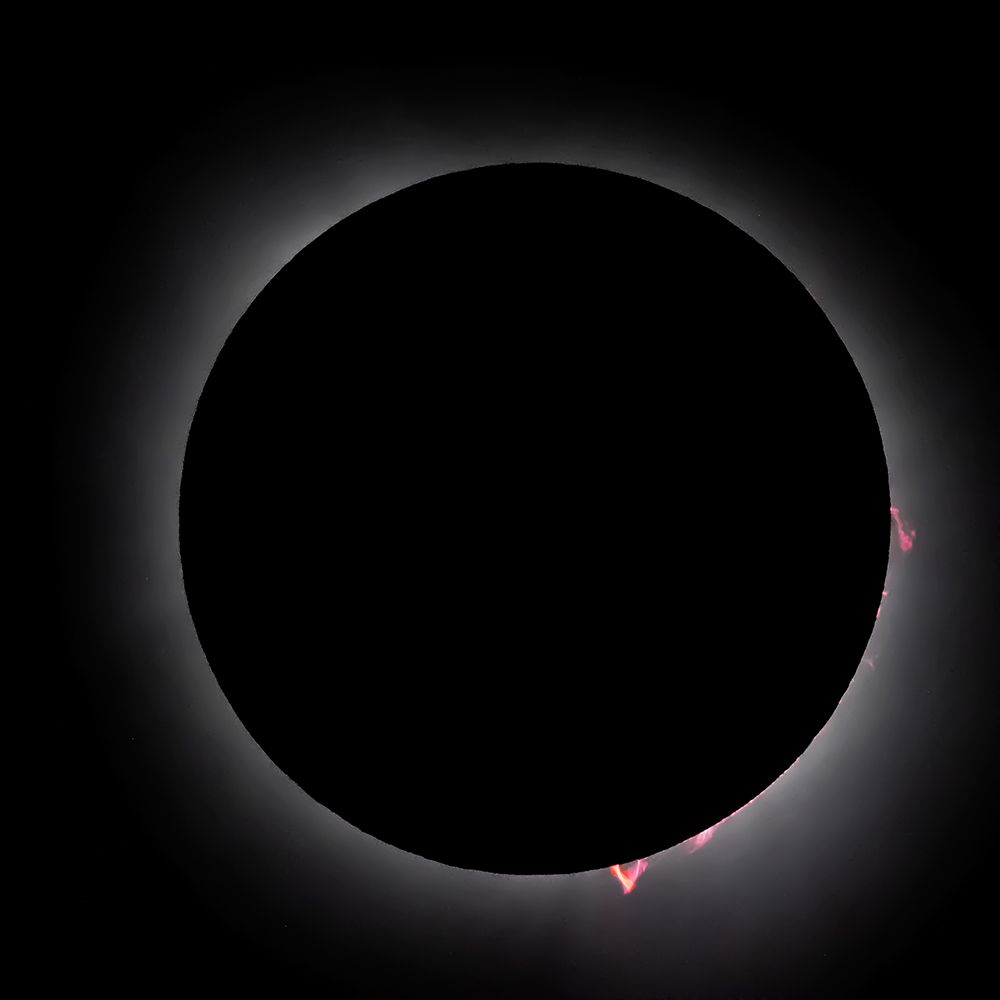 Solar eclipse flares.